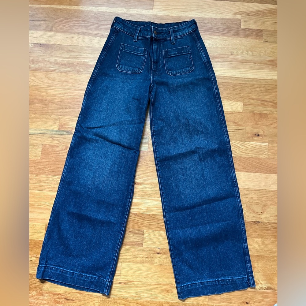 Old Navy Sailor Wide Leg Dark Blue Jeans